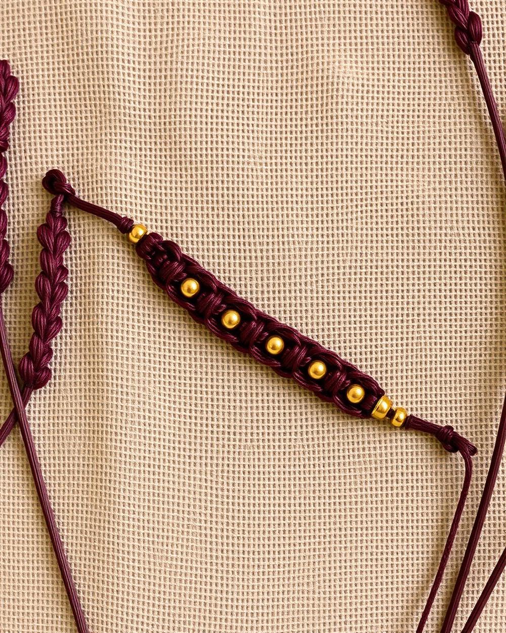Trenza Borgoña & Oro